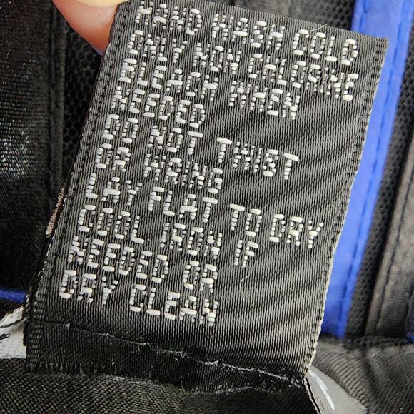 T&W Designs Women Jacket Full Zip Rosettes Striped Blue Black Sheer Long Sleeve - Picture 9 of 10